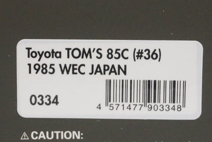 1:43 ignition model IG0334 Toyota TOM'S 85C WEC JAPAN 1985 #36