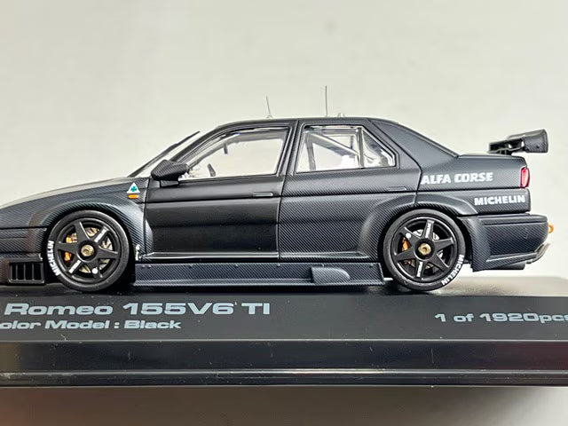1:43 HPI 8046 Miyazawa Model Custom Alfa Romeo 155V6 TI Black
