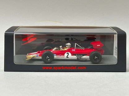 1:43 Spark S6355 Lotus 63 Gold Cup 2nd 1969 #2 J. Rindt