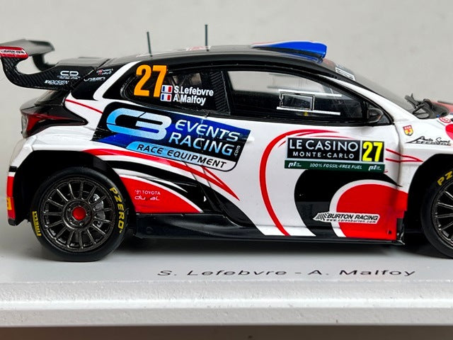 1:43 Spark S6862 Toyota GR Yaris Rally2 Breton Racing 6th RC2 Monte Carlo Rally 2024 #27