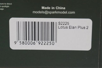 1:43 Spark S2225 Lotus Elan +2