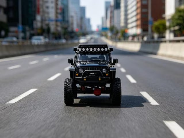 [ Pre-order ] KS-102-649 GCD Gaincorp Products 1:64 Jeep Wrangler Black (LHD)