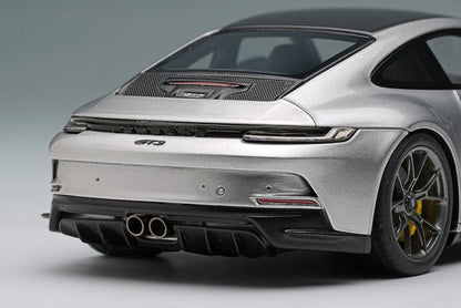 [ Pre-order ] EM776A Make Up EIDOLON 1:43 Porsche 911 (992) GT3 Touring Package GT Silver (Carbon Roof)