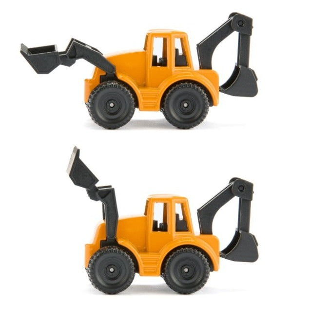 SK1761 SIKU MAN Backhoe Loader Transport Trailer