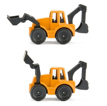 SK1761 SIKU MAN Backhoe Loader Transport Trailer