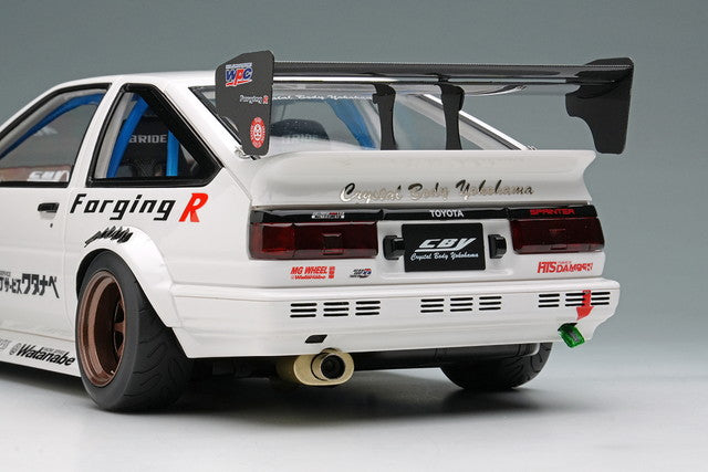 [ Pre-order ] EML142 Make Up EIDOLON 1:18 Toyota Crystal Body YOKOHAMA CBY Sprinter Trueno GT-APEX (AE86) (3-Door)