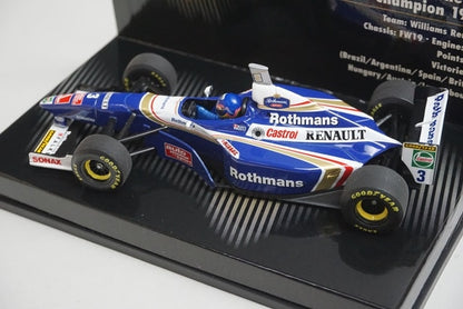 1:43 MINICHAMPS 436970003 Williams Renault FW19 World Champion J.Villeneuve 1997 #3 Rothmans model car