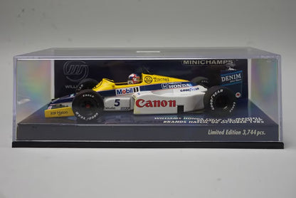1:43 MINICHAMPS 400850005 Williams Honda FW10 Brands Hatch Winner 1985 #5 N.Mansell