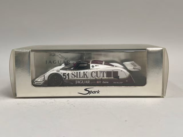 1:43 Spark S0755 Jaguar XJR6 Le Mans 24H 1986 #51 Silk Cut