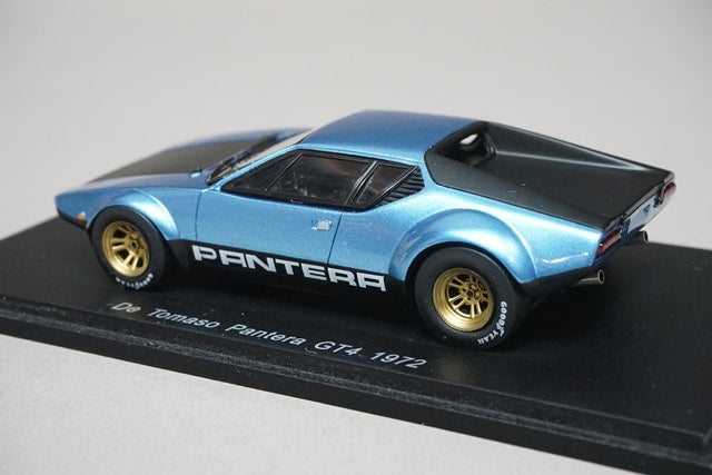 1:43 SPARK KBS021 De Tomaso Pantera GT4 1972 Metallic Blue model car