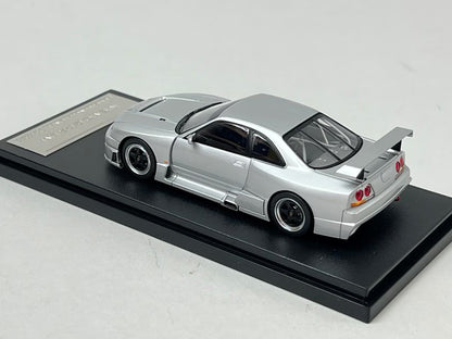 1:43 HPI 8166 Nissan NISMO GT-R Le Mans Silver Custom Order for Miniature Car Fans model car