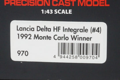 1:43 HPI 970 Lancia Delta HF Integrale Monte Carlo Winner 1992 #4 MARTINI