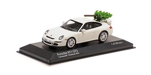 [ Back-order ] MINICHAMPS 400065405 1:43 Porsche 911 GT3 2006 White Christmas Tree model car
