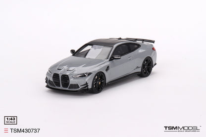 [ Back-order ] TSM TSM430737 1:43 BMW M4 AC Schnitzer Brooklyn Gray Metallic model car