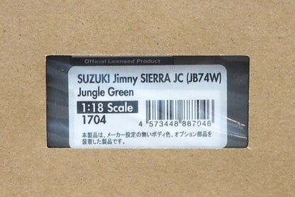 1:18 ignition model IG1704 Suzuki Jimny SIERRA JC (JB74W) Jungle Green