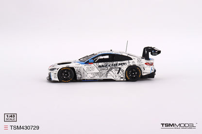 [ Back-order ] TSM TSM430729 1:43 BMW M4 GT3 Test Livery 2022 #23 BMW M Team WRT model car