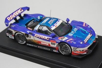 1:43 EBBRO 44050 Honda Raybrig NSX Super GT500 2008 #100 Blue model car
