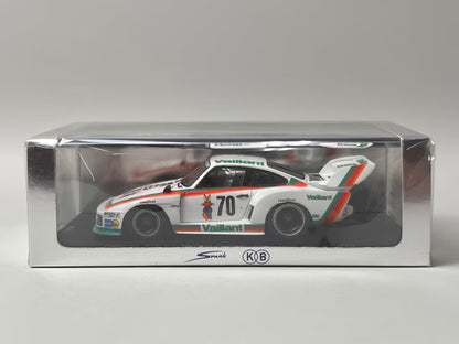 1:43 SPARK KBS052 Porsche 935 K2 Vaillant Kremer Hockenheim 1977 #70