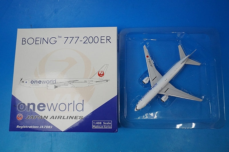 1:400 B777-200ER JAL Oneworld JA708J 10669 Phoenix airplane model