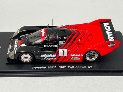 1:43 Spark KBS062 International Trade Custom Porsche 962C Fuji 500km 1987 #1 model car