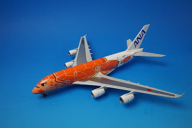 1:200 A380-800 ANA FLYING HONU Sunset Orange JA383A NH20146 ANA