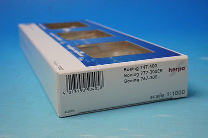 1:100 B747-400 JA8088 B767-300 JA8397 B777-300ER JA732J JAL Arc Livery JE2024 Herpa airplane model