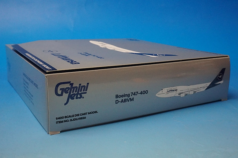 1:400 B747-400 Lufthansa D-ABVM GJDLH1826 Gemini airplane model