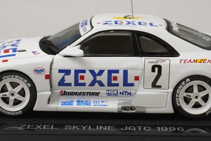 1:43 EBBRO 43978 ZEXEL Skyline R33 JGTC 1996 #2 White model car