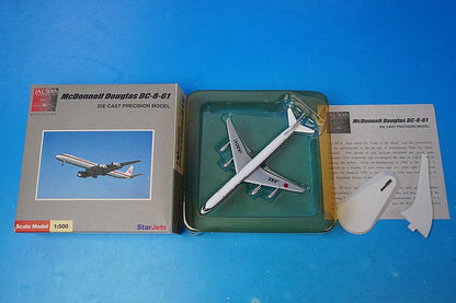 1:500 DC-8-61 JAL Old Tsurumaru Paint JA8041 StarJets airplane model