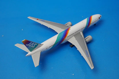 1:500 B777-200 JAS Japan Air System Rainbow Seven JA8977 JD51003 JALUX airplane model