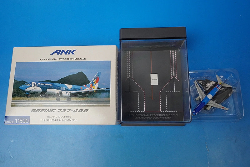 1:500 B737-400 ANK Island Dolphin JA391K EL50391 ANK airplane model