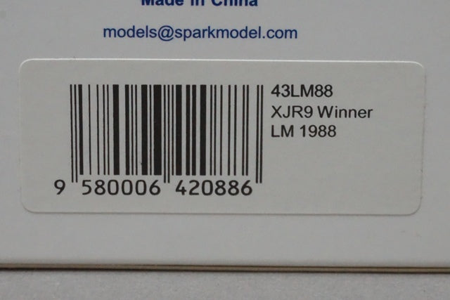 1:43 SPARK 43LM88 Jaguar XJR9 Le Mans 24h Winner 1988 #2