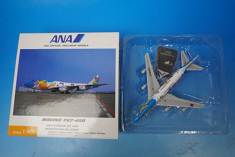 1:400 B747-400 ANA Pokemon Jet 1999 JA8964 NH40007 ANA airplane model