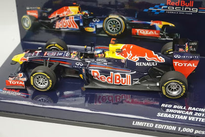 1:43 MINICHAMPS 413120271 Paddock Custom Red Bull Racing Show Car 2012 #1 S. Vettel