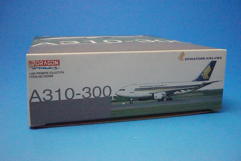 1:400 A310-300 Singapore 9V-STQ 55594 Dragon airplane model