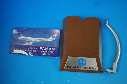 1:200 B747-100 PANAM Flight Test with Nose Cover Clipper Storm King N732PA IF741PAAEXP INFLIGHT airplane model