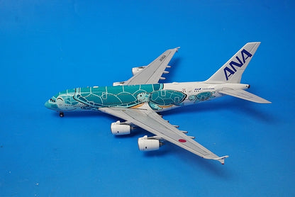 1:400 A380-800 ANA FLYING HONU Emerald Green JA382A EW4388007 JC Wings airplane model