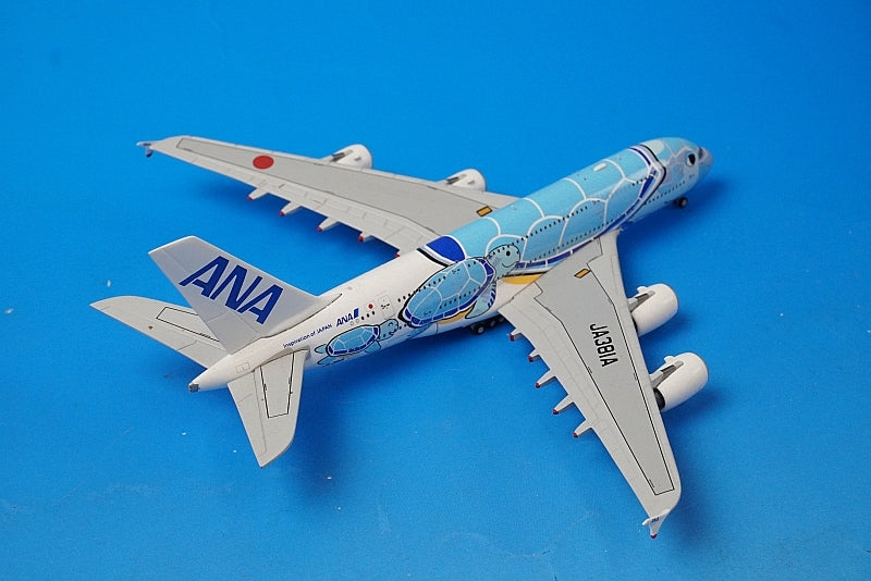 1:400 A380-800 ANA FLYING HONU Lani Blue JA381A EW4388002 JC Wings airplane model
