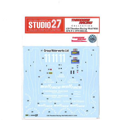 [ Back-order ]STUDIO27 TRK007 1:20 Theodore Racing EWolf WR3 AFX F-1 1979 Multimedia Kit