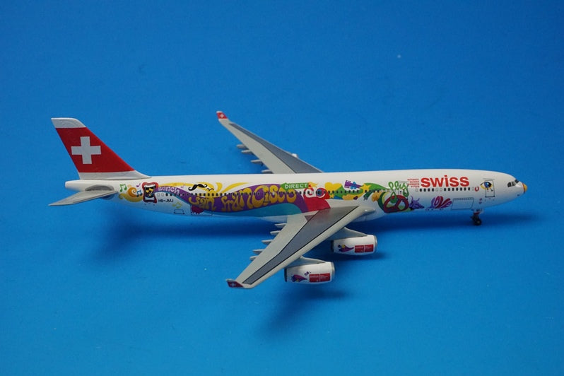 1:400 A340-300 Swiss International Airlines Flower Power HB-JMJ 56306 Dragon