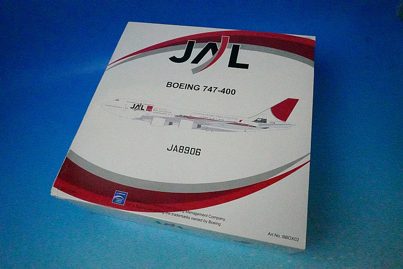 1:200 JAL B747-400 50th Anniversary of International Service (JA8906) BBOX02 Blue Box airplane model
