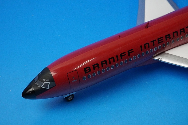 1:200 B727-100 Braniff International Red Jellybean N7296 IF721017 INFLIGHT airplane model