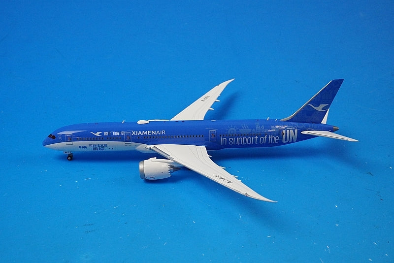 1:400 B787-9 XIAMEN Xiamen Airlines Xiamen United Nations GOAL Livery B-1356 KD4002 JC Wings airplane model