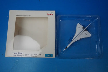 1:500 Tupolev Tu-144D Aeroflot Sinsheim Museum Display Aircraft 523080 Herpa airplane model