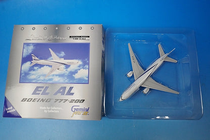 1:400 B777-200 El Al Israel 4X-ECA GJELY359 Gemini airplane model