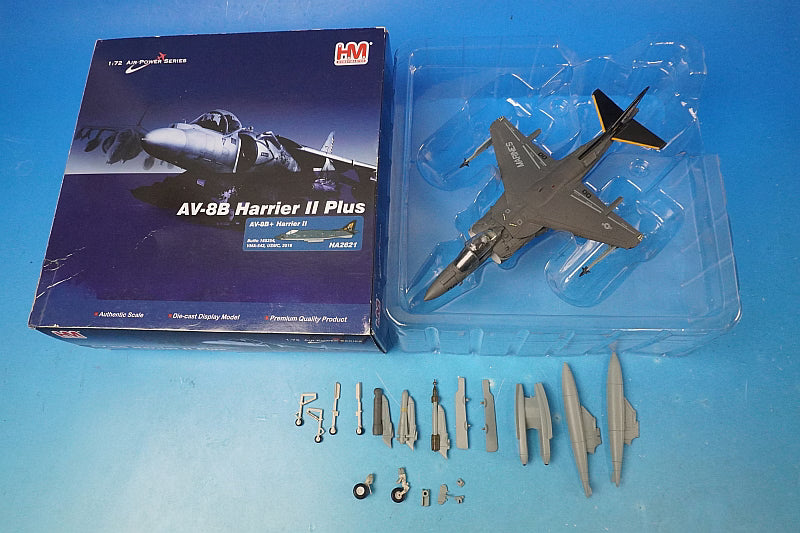 1:72 AV-8B Harrier II Plus US Marine Corps 542nd Marine Attack Squadron Tigers #165354 HA2621 Hobby Master airplane model