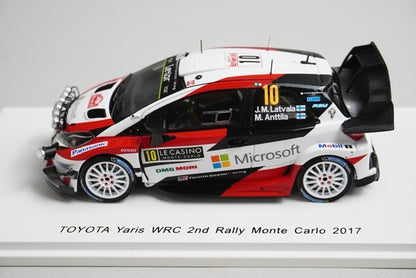 1:43 SPARK S5163 Toyota Yaris WRC 2nd Monte Carlo Rally 2017 #10 model car
