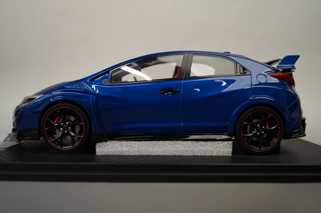 19C03-03 onemodel 1:18 Honda Civic FK2 Brilliant Sport Blue Metallic