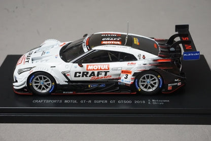 1:43 EBBRO 45625 Nissan CRAFTSPORTS MOTUL GT-R Super GT GT500 2018 #3