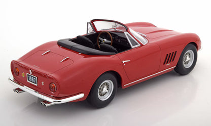 KKDC180234 KK scale 1:18 Ferrari 275 GTB4 NART Spider with removable soft top, red